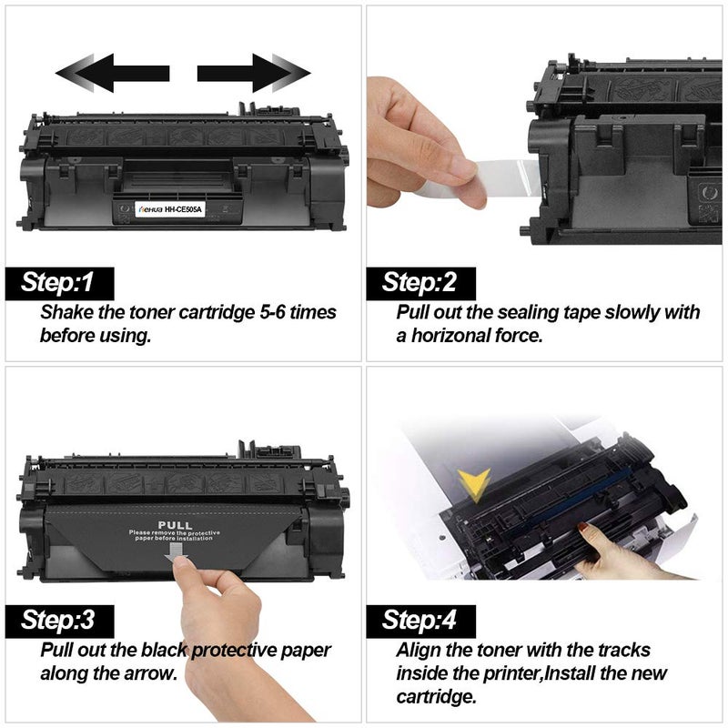 hehua Compatible MICR Toner Cartridge Replacement for HP 05A CE505A MICR for P2035 P2035n P2035X (1 Pack) - Image 5